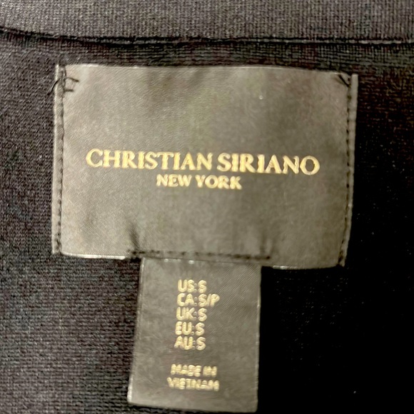 CLOSET CLOSING 7/31 CHRISTIAN SIRIANO NY SMALL BLACK OPEN BLAZER W/ POCKETS - Picture 7 of 8